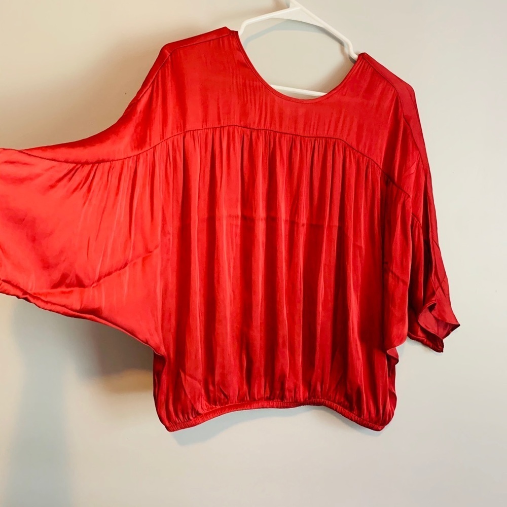 NWT Andrew Jacob Rose blouse004